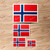 Norway Norwegian Flag Decal Vinyl Sticker - 4 Pack Reflective 2 Inches 3 Inches 4 Inches 6 Inches - for Car Boat Laptop Cup Phone