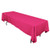 LinenTablecloth 60 x 102-Inch Rectangular Polyester Tablecloth Fuchsia