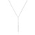 YOOE Womens Girls Simple 14K Gold Y-Shaped Necklace Geometric Bar Pendant Chokers Necklace Adjustable One Word Necklace Silver