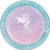 Creative Converting Party Supplies, Iridescent Mermaid Party Paper Plates, Plate Dinner, Iridescent, 8.75in, 8Ct