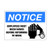 Employees Must Wash Hands Before Returning to Work Vinyl Safety Sign Horizontal 5W x 3_5H