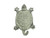 Hampton Nautical Whitewashed Key 6" Turtle Decorative Cast Iron Hook
