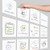 Reusable Dry Erase Sticky Notes 6 Pack Whiteboard Stickers 4x4 Dry Erase Board Small Paper Sheets DIY Dry Erase Paper Film for Office Classroom Home