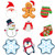 45 Pieces Mini Winter Cutouts for Classroom Snowflake Snowman Santa Gingerbread Christmas Cutouts with 100 Pieces Adhesive Glue Point Dots Winter Bulletin Board Classroom for Toddler Kids Preschool