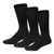 3 Pairs of Cotton Diabetic Neuropathy Crew Socks Black 10-13