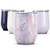 Maars Bev Steel Stemless Wine Glass Tumbler 12 oz  Double Wall Vacuum Insulated - Geode Rain