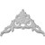 Ekena Millwork ONL05X09X01VE 9 1/4-Inch W X 5 1/2-Inch H X 3/4-Inch P Versailles Small Onlay