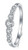 BORUO 925 Sterling Silver Ring Cubic Zirconia CZ Eternity Engagement Wedding Band Ring Size 8_5