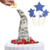 Money Cake Pull Out Kit Cake Money Box with Happy Birthday Star Cake Toppers Cake Atm Money Box