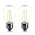 YVETTE S14 Replacement LED Bulbs 2W Dimmable 2 Pcs Waterproof Outdoor String Lights Vintage LED Filament Lamp 2700K Warm White Shatterproof E26 Screw Base Edison LED Light Bulbs