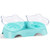 MILIFUN Elevated Double Cat Dog Bowls Pet Food Water Bowl with 15Tilted Raised Pet Feeding Bowl for Cats and Small Dogs Blue