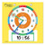 Teachers Choice Dry Erase Educational Teaching Clock  Large Demonstration Teaching Time Clock with Erasable Writing Surface