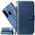 ISADENSER Case for Huawei P30 Lite Wallet Case Huawei Nova 4E Case Wallet  Embossing   Kickstand   Card Slot   Magnetic Clasp  Flip Case for Huawei P30 LiteNova 4e Navy Blue Elephant LD