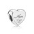 Romántico Amor Heart Love Nana Charm Grandma Family Silver Clear CZ Bead fit Pandora Bracelets
