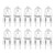 Bonlux 10-Pack G8 Halogen Light Bulbs 35W Dimmable G8 Base Bi-Pin Shorter 120V T4 JCD Type G8 Halogen Lamp for Puck Light Under Cabinet Light Microwave Light Accent Light Warm White 2700K
