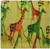 3dRose LLC 8 x 8 x 0.25 Inches Mouse Pad, Green/Orange/Yellow Cute Giraffes (mp_39081_1)