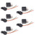 ESUPPORT Car Heavy Duty Relay Switch 12V 30A SPST 4Pin Wire Socket Plug Harness Waterproof Electrical Automotive Pack of 5
