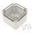 YXQ 100x100x75mm ABS Junction Box Clear Cover Square IP66 Waterproof Project Case Enclosure PC Transparent 4 x 4 x 3 inches