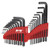 Performance Tool W80281 25pc SAE/MET Hex Key Set