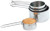 Norpro 3055 4-Piece Stainless Steel Measuring Cup Set, Silver