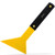 Zanch Window Tint Vinyl Wrap Tool Long Reach Rubber Handle Squeegee Yellow Triangle Slim Foot Squeegee Car Graphics Decal Applicator Snow Removal Ice Scraper 1PCS