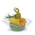 Majestic Settings Mini Collection Mini Wave Shaped Bowl Heavyweight Clear Plastic Elegant Disposable 1_5oz Wavy Bowl_ 24 CT