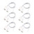 RC-33 NC Recessed Wired Security Window Door Contact Sensor Alarm Magnetic Reed Switch White - 6 Sets