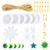 1Set Small Moon Phase Sun Star Resin Molds with Material Crescent Silicone Molds Full Moon Epoxy Molds Young Moon Mould for Making DecorationWall Hanging Pendant Resin Craft DIY