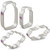 Mason Jar & Plaque Cookie Cutter Set - 4 piece - Ann Clark - Tin Plated Steel