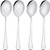 Serving Spoon Sets Includes 2 Serving Spoons and 2 Slotted Serving Spoons 8_6 Stainless Steel Serving Utensils Buffet Banquet Spoons Modern Mirror Serving Spoon Sets-stainless steel