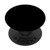 Black Solid Color Simple Color Plain PopSockets Grip and Stand for Phones and Tablets