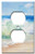 Art Plates Brand Electrical Outlet WallOVERSIZE Switch Plate - Beach Painting