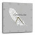 3dRose DPP_192820_2 White Gratitude Feather Wall Clock, 13 by 13"