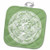 3D Rose Jade Green Willow Pattern Design Pot Holder, 8 x 8