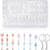 24 Styles Key Pendant Resin Casting Mold Couple Keychain Charm Epoxy Mold Keychain Silicone Mold with 30 Pieces Key Rings for Necklace Keychain Wedding Party Decoration