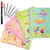 English Magic Practice Copybook Magic Calligraphy Reusable Magic Handwriting Practice Copybook for Kids Children 4 Pack Magic Copybook Include Alphabet Drawing Math Number Book with Pen and 5 Refill