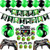 Rainmae Video Game Birthday Party Supplies-Include Happy Birthday Gaming Banner Welcome Hanging Sign Game Controller Balloons Multicolor Balloons Cupcake Toppers GAME ON Themed Decorations