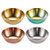 Cabilock 4Pcs Stainless Steel Sauce Dishes Seasoning Dishes Round Sushi Dipping Bowl Appetizer Plate Dessert Plate Serving Saucers Dishe