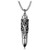 JOVIVI Bullet-shape Cremation Urn Necklace for Ashes Stainless Steel Keepsake Pendant Memorial Jewelry for MenWomen