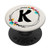 K Monogram Flower Wreath Letter K PopSockets PopGrip Swappable Grip for Phones  and  Tablets