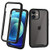 CENHUFO iPhone 12 Mini Case 5_4 with Built-in Screen Protector 360 Full Body Protection Shockproof Armor Rugged Bumper for iPhone 12 Mini Phone Case Protective Cover Black