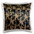 3D Rose Image of William Morris Navy Blue and Gold Pattern Pillow Case 16 x 16