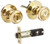 Ultra Hardware 43960 Ultra Security Tulip Knob Lockset Entry, Polished Brass Kd