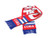 Cuba  Soccer Fan Scarf  Premium Acrylic Knit Cuba  Soccer Fan Scarf  Premium Acrylic Knit
