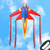 Easy to Fly Fighter Jet Kite for Toddlers Kids and Adults 47 Inch Outdoor Toy for Girl and Boy Beginner Single Line Kite Kit with Nylon Fabric Fiberglass Rod and Spool for Beach and Backyard