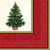 amscan Classic Christmas Tree Dinner Napkins 16 Ct_  Party Tableware