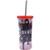 Silver Buffalo Marvel Black Widow Dont Fall Lid and Straw Plastic Tall Cold Cup 20-Ounce Multicolored