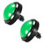 uxcell Game Push Button 98mm Round 12V LED Illuminated Push Button Switch with Micro Switch for Arcade Video Games Green 2pcs