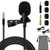 Jetika Lavalier Microphone Lavalier Lapel Microphone for Computer Android DSLR Camcorder Professional Omnidirectional Mic for Vlogger YouTube Interview Video Recording Podcast
