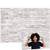 Allenjoy 7x5ft White Gray Rustic Brick Wall Photography Backdrop Kids Birthday Party Banner Children Cake Smash Portrait Photo Background Photographer Props